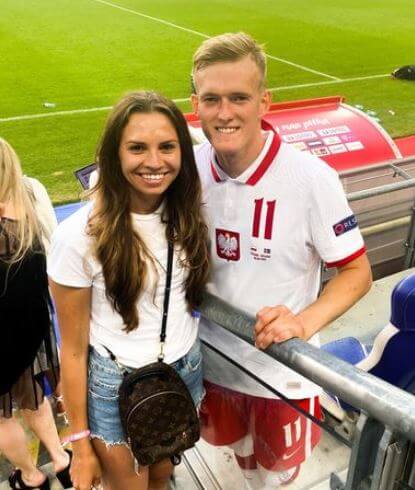 Martyna Swiderska with her husband Karol Swiderski.